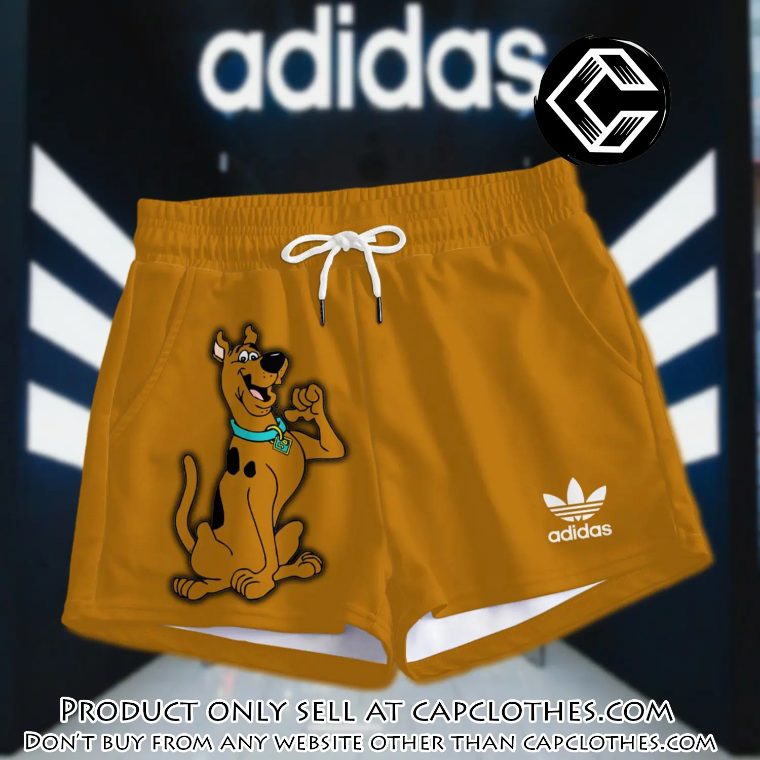 Premium scoobydoo in adidas women shorts lady beach shorts wms1075 cc1933248